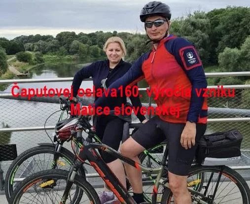 Čaputová zatiaľ na bicykli