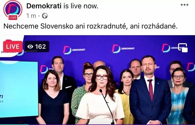 Zásadné vyhlásenie strany, ktorá si hovorí "demokrati":