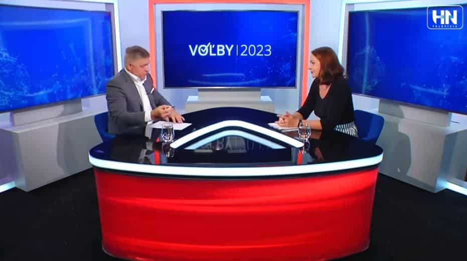 R. Fico: Šlápli ste do spravodajského la*jna. Moderátorka HN, ho zahrnula hoaxami, dezinformáciami a obvineniami. Faktov sa nedočkal