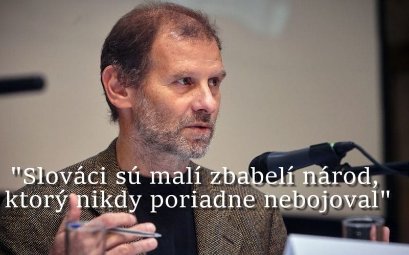 Šimečka st. Jeho slová v Prešove boli plné nenávisti, predsudkov a lží o Slovákoch