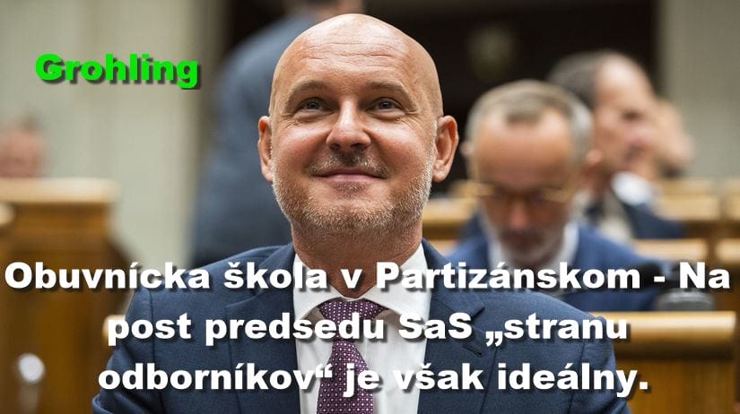 Obuvnícka škola - no, na post predsedu SaS ideálna. A toto tu chce vládnuť?