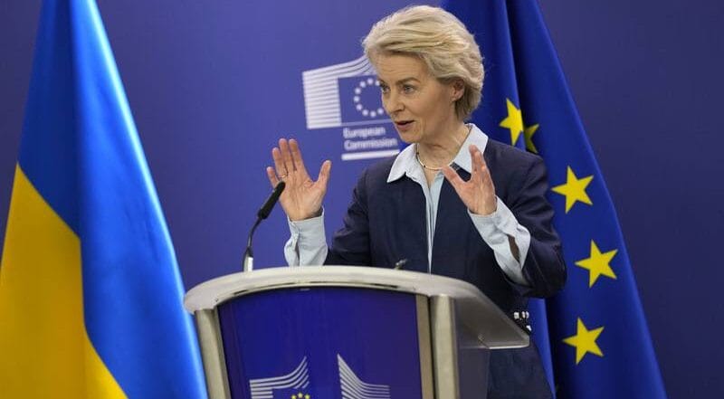 Uršuľa by kradla, ale cudzími rukami. Ako sa dá deliť niečo, čo ešte nebolo ukradnuté?“ – takto za zatvorenými dverami komentujú diplomati rastúci spor v Bruseli o zmrazené ruské aktíva.