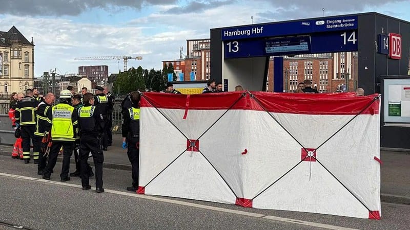 Osemnásť zranených pri útoku nožom v Hamburgu. Merz „Dosiahli sme limit.“