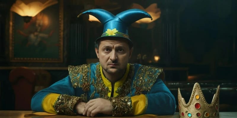 Zelenského hereckému talentu – Fine de la comedie