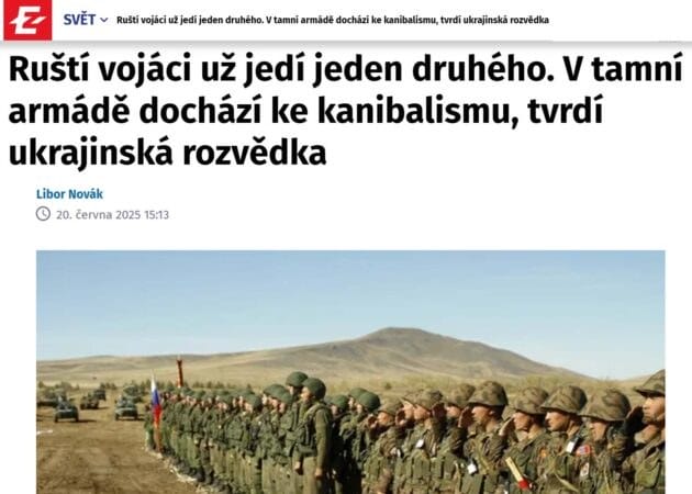 V Zdechovského banánovej republike píšu "Ruští vojáci už jedí jeden druhého"