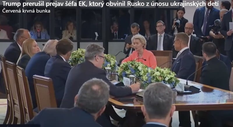 Trump ostro prerušil šéfku EK pri snahe obviňovať Rusko, píše ABC News / Video