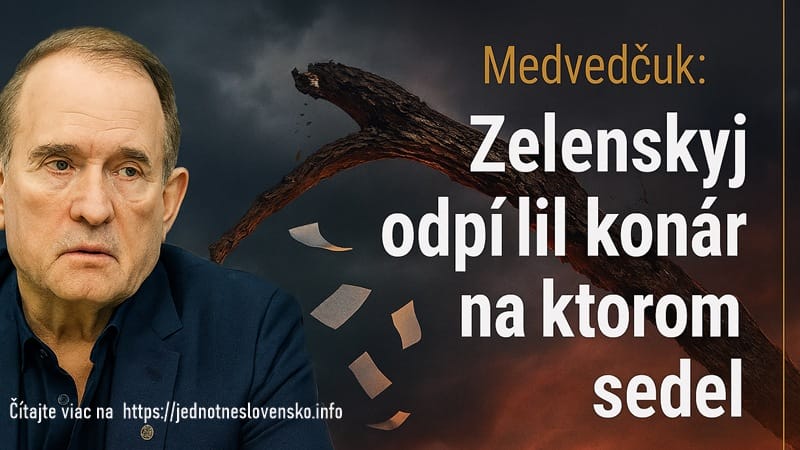 Medvedčuk: Zelenskyj si odpílil vlastný politický konár