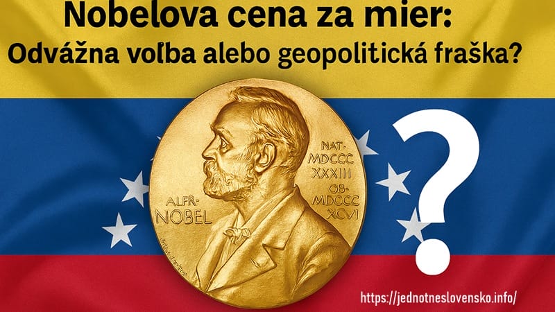 Nobelovu cenu Mohli dať Trumpovi alebo Hitlerovi“ než Maríi Corine Machado